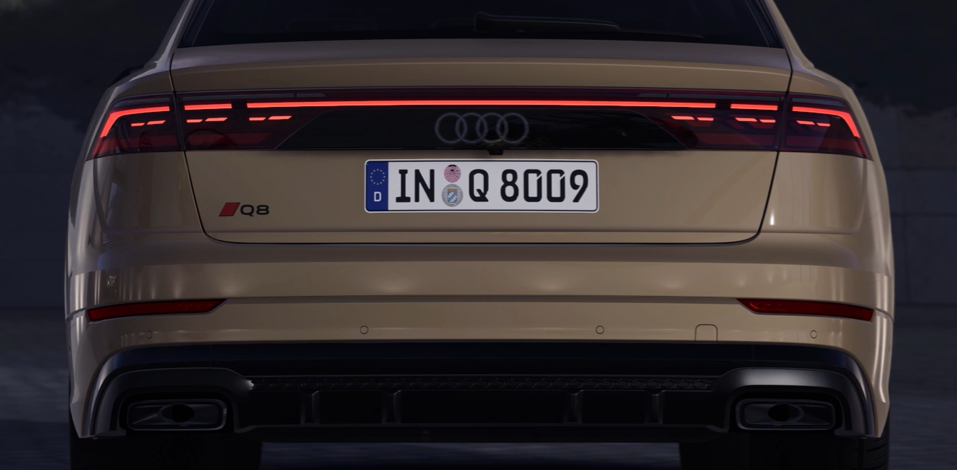 Audi Q8 achterlicht donker
