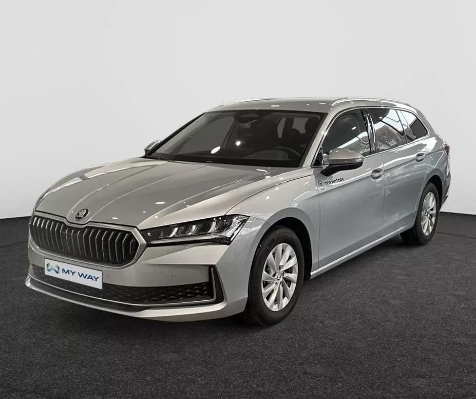skoda superb combi zilver