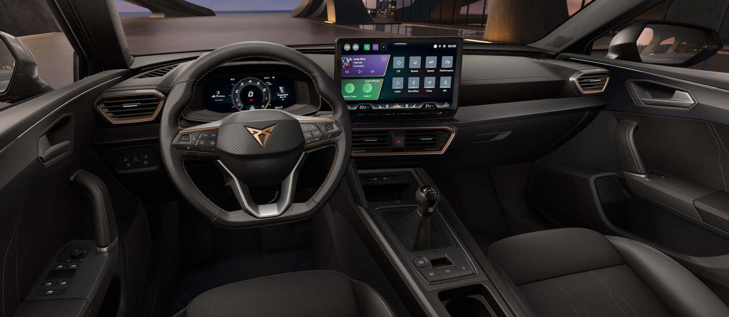 CUPRA Leon Break infotainment
